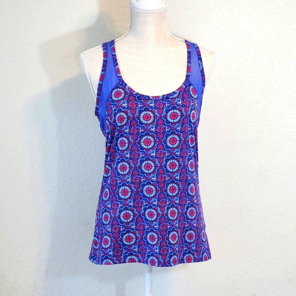 Tulah by Soybu Boho Print Athleisure Workout Gym Tank Top